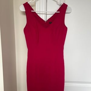 White House Black Market Raspberry Work/Cocktail Dress - 00